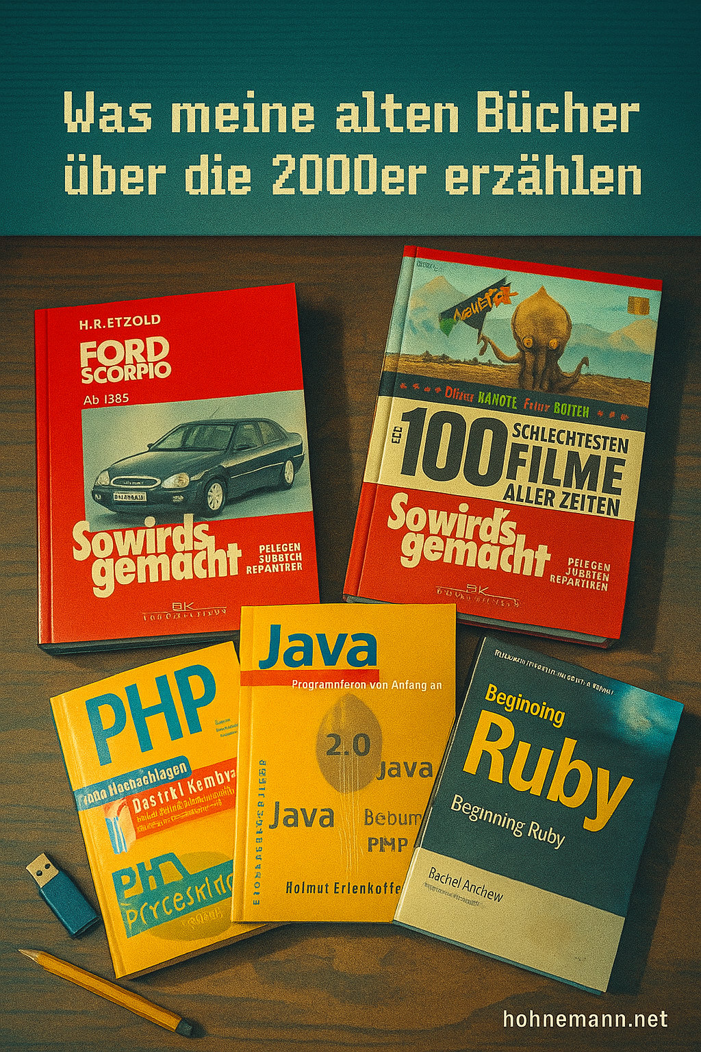 💾 Was meine alten Bücher über die 2000er erzählen